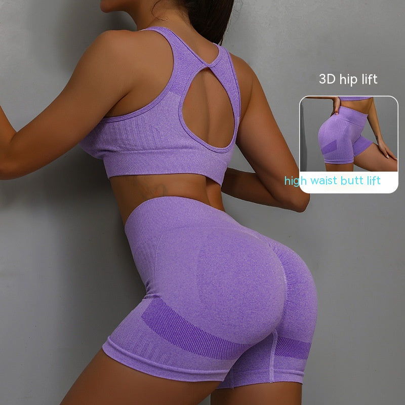 SPORTS BRA & SHORTS SCRUNCH GYM SET