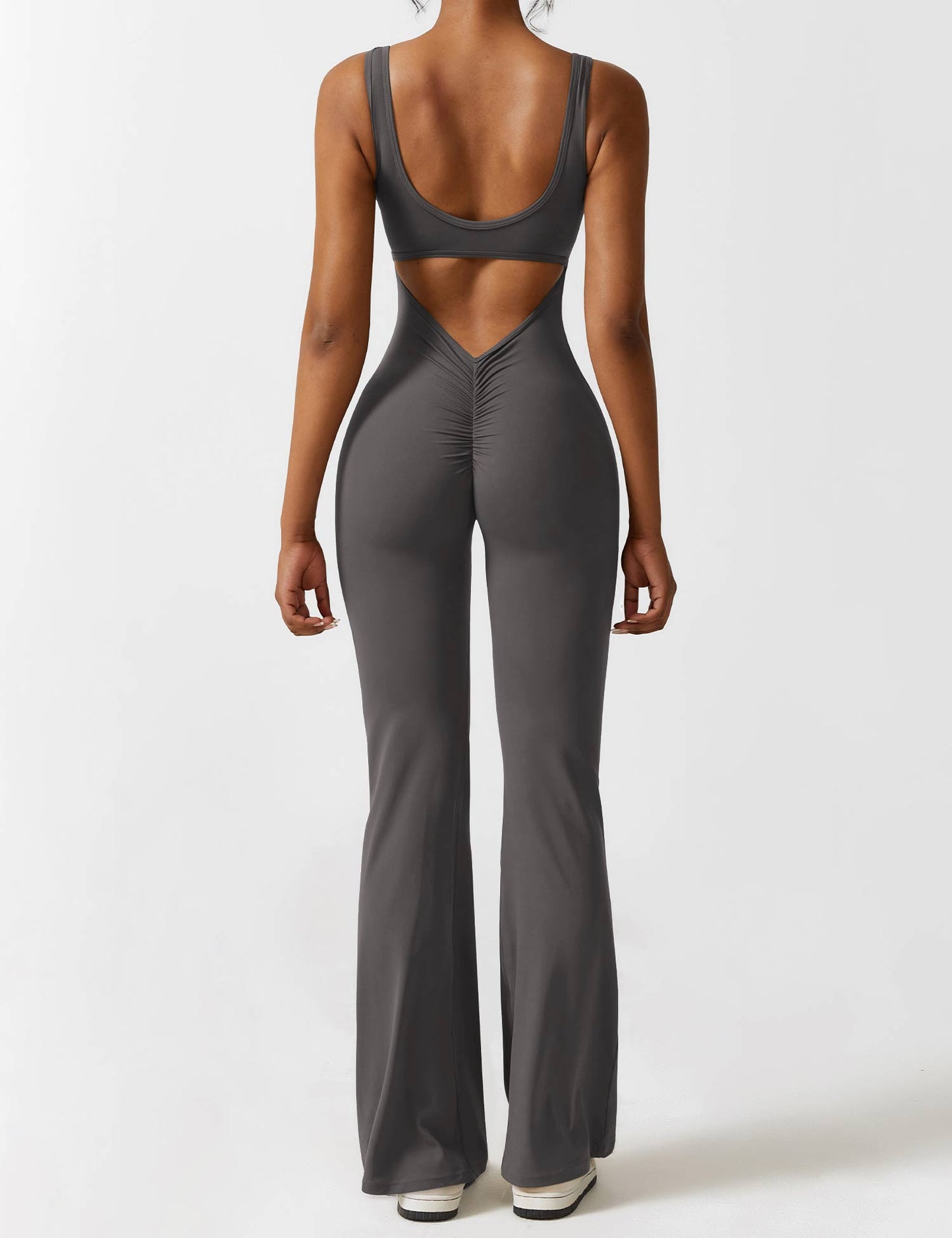 Glamavenu Lizvette V-Back Jumpsuit